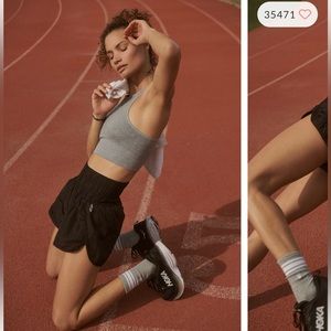 Free People The Way Home Shorts in black